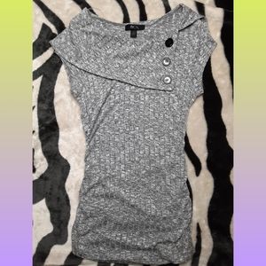 Gray Fashionable Sweater Shirt